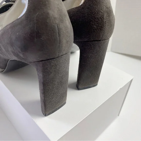 Richard Tyler Retro Lace-Up Oxford Heel Bootie Shoes - Picture 6 of 8